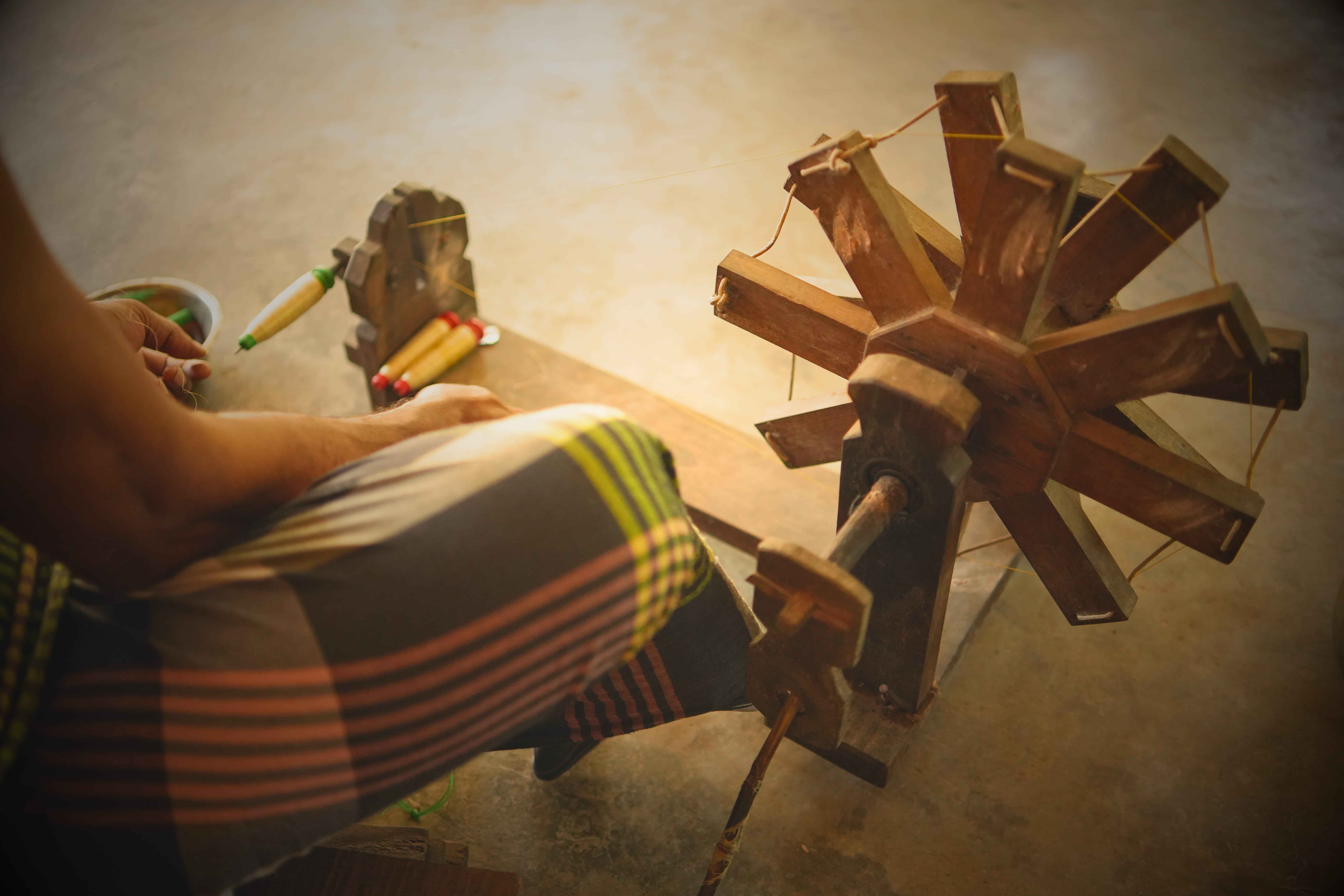 Thread dyeing and coloring process