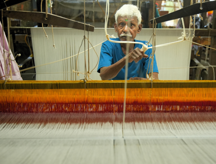 Kasavika Artisan Weaving Traditional Saree